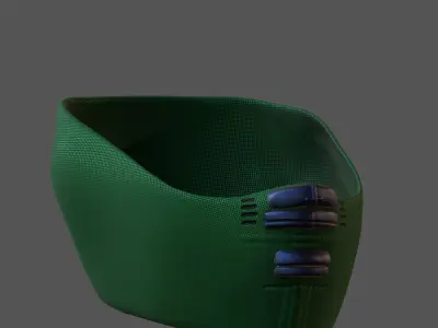 Gas mask helmet 3d model scifi Low-poly  Low-poly 3D model 161