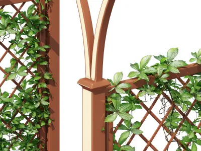 Speke arch with greenery 3D model