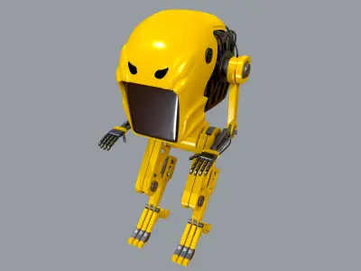 Robot 1 Low-poly 3D model