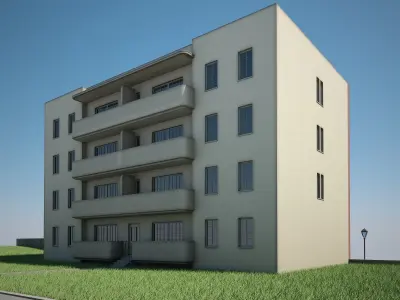 Apartment Building 14 3D model