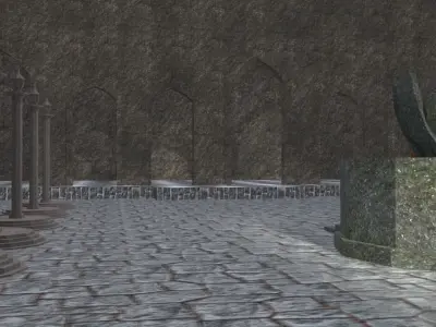 Castle in minecraft 3D model