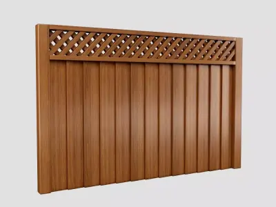 Fence 01 3D model