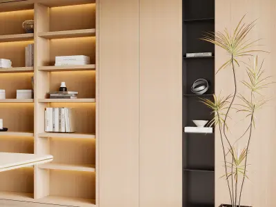 3D model of home study and office 3D model