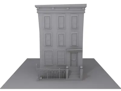 Building Cartoon 3D model