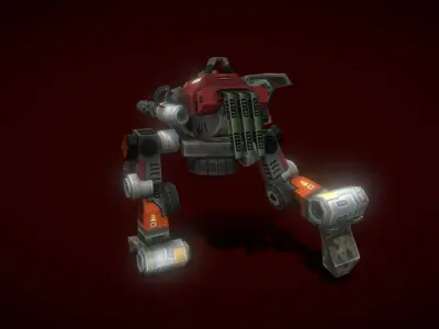 V5 Robot GB Low-poly 3D model