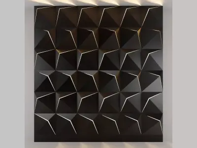 3d panel 15 Low-poly 3D model