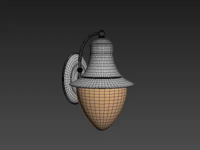 Wall Lamp Free low-poly 3D model buy