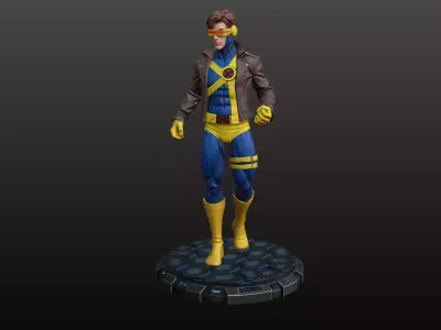 Laser Eyes Super Hero STL Futuristic Collector 3D print model