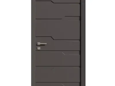 Entrance door set267 3D model