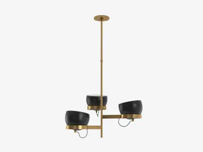 Lightwell Triple Chandelier 3D model