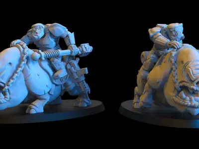 Squighog and Stormtroopa 3D print model
