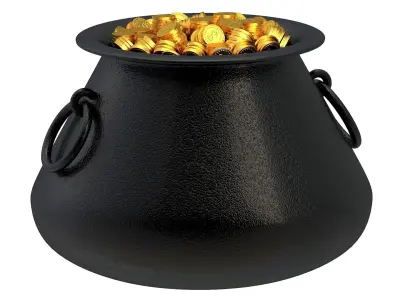 Pot of Gold 04 3D model