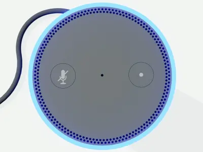 Amazon Echo Voice Controlled Just Ask Smart Home System 3D model