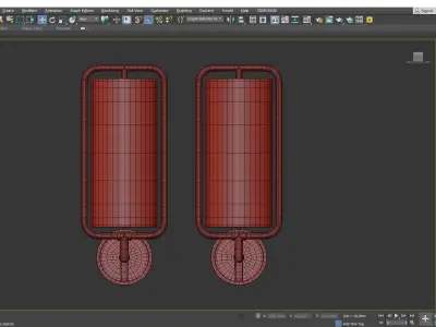 Geometric Sconce Low-poly 3D model