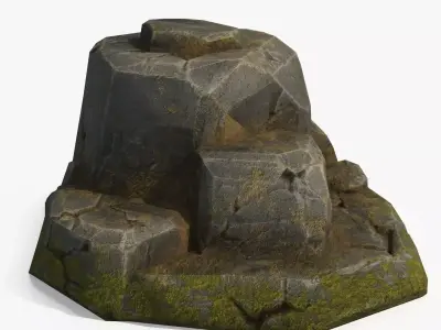 Stone v2 Low-poly 3D model