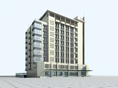 School Building 3D model 93