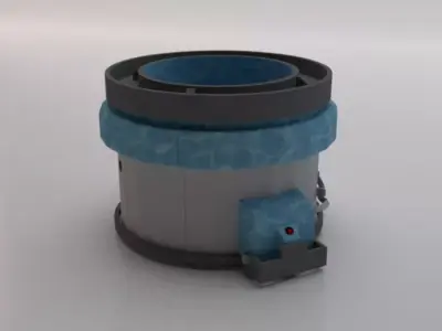 Sci-Fi Dropper 04 Low-poly 3D model