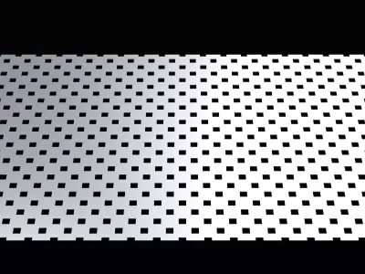 Perforated panel with 18 percent opening 25O129 3D model