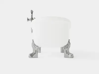 Bath Tub Low-poly 3D model