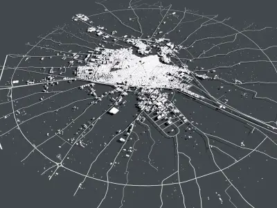 Cityscape Bitonto Italy 3D model