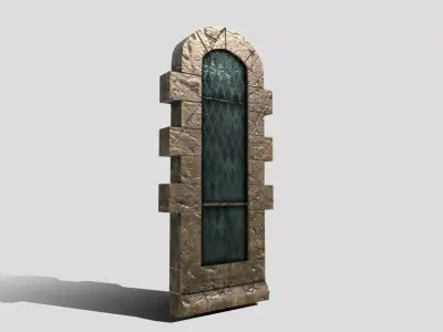 Generic Castle Window Low-poly 3D model