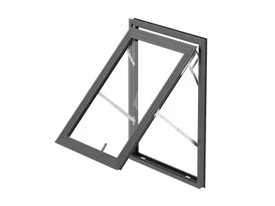 Aluminium Door 03 3D model