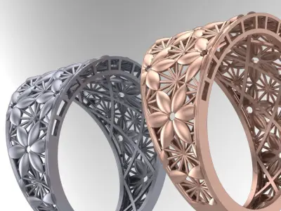 flower base fusion 3D print model