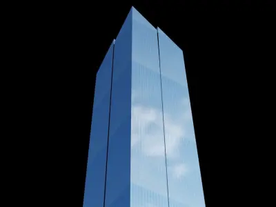 2 World Trade Center - NYC Low-poly 3D model