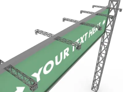 Traffic Sign Low-poly 3D model get