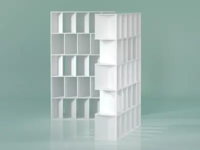 Fun bookcase 3D model