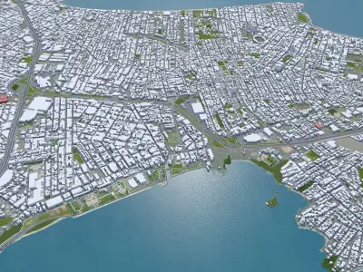 Florianopolis State of Santa Catarina Brazil 60km Low-poly 3D model