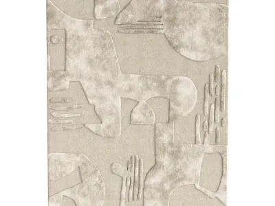 Paolo Floor Rug 3D model