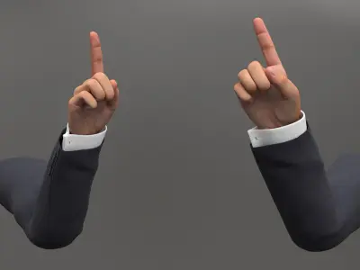  Male Arm Finger Forbid Animated Rigged for Maya 