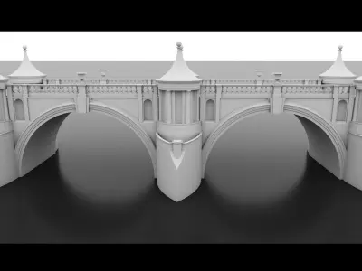 Old Bridge- 3d Model 3D model
