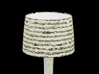 Bed Side Table Lamp Low-poly 3D model purchase