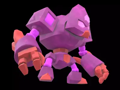 Stone Giant Monster v1 005 Low-poly 3D model