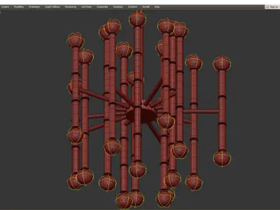 MEURICE CHANDELIER Low-poly 3D model