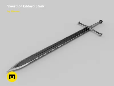 Ice Ned Stark Sword 3D print model