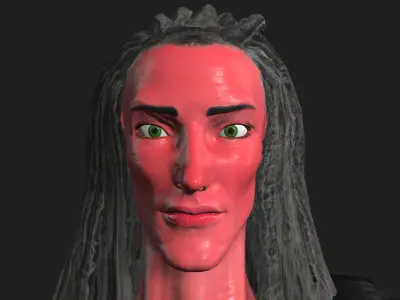 Martian Alien 3D Model Low-poly 3D model