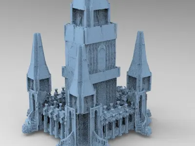Third age Fort architecture Fort large  3D model