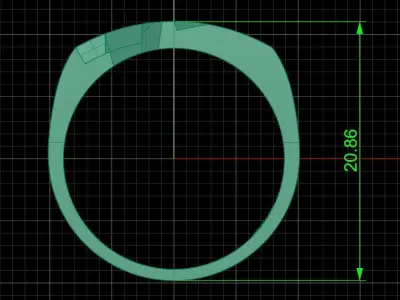 Jewelry ring 344 3D print model purchase