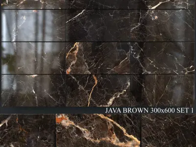 Yurtbay Seramik Java Brown 300x600 Set 1 3D model