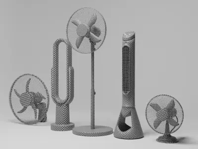 Fan model pack 5 3D model