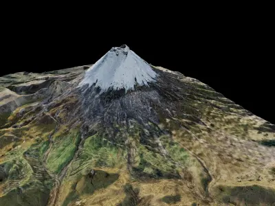 Cotopaxi Volcano 3d model terrain 3D model