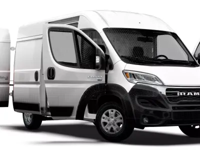 RAM Promaster e Van L2H2 HQ Interior 2025 3D model