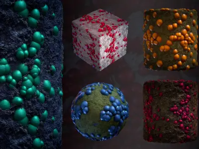 Crystal Materials Mega Bundle-16 - SBsar - Maps - VOL 02 Texture