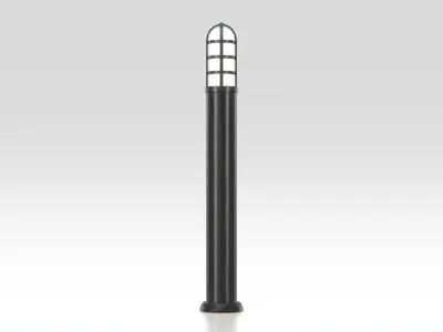 Modern Outdoor Bollard Light Low-poly 3D model