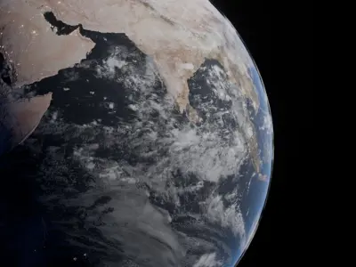 Earth with 6K Textures Free 3D model