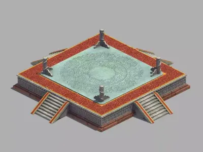 Competition Arena - Athletics - Yantai 03 3D model