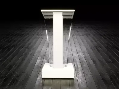 Transparent Lectern Podium 3D model